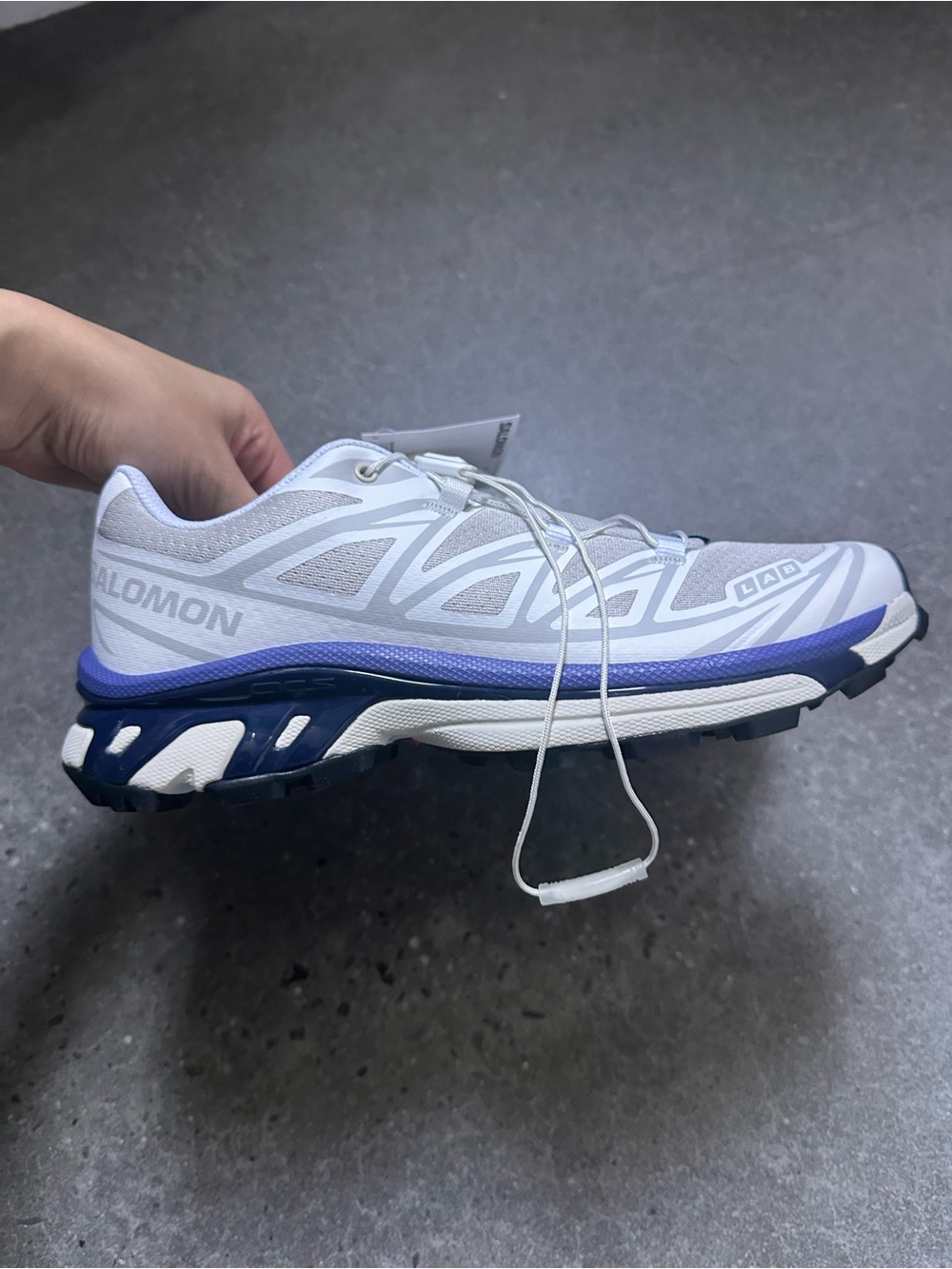 New SALOMON XT-6 White/ Lunar Rock/ Liberty EUR38 US6.5